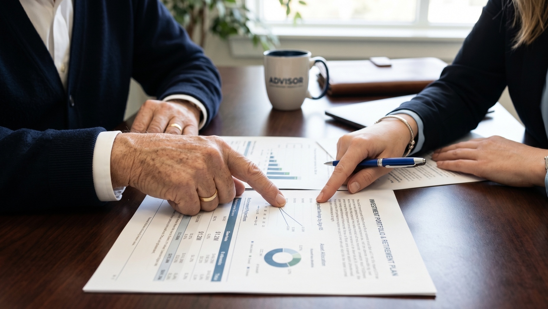 Retirement Bridge Advisors pension analysis and retirement plan review with California client
